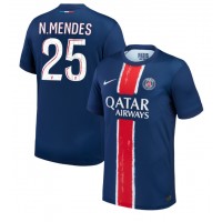 Camisa de time de futebol Paris Saint-Germain Nuno Mendes #25 Replicas 1º Equipamento 2024-25 Manga Curta